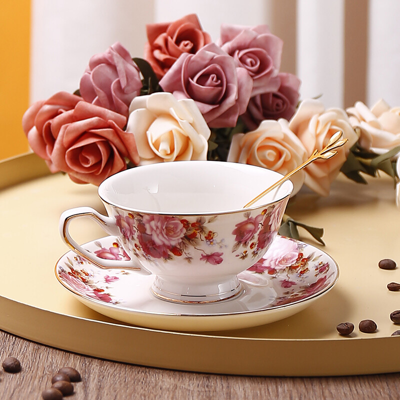 English Style Bone China Tea Cups and Saucers Bulk