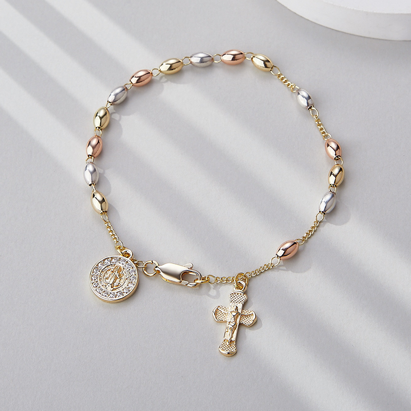 Saint Benedict Charms Rosario Bracelet