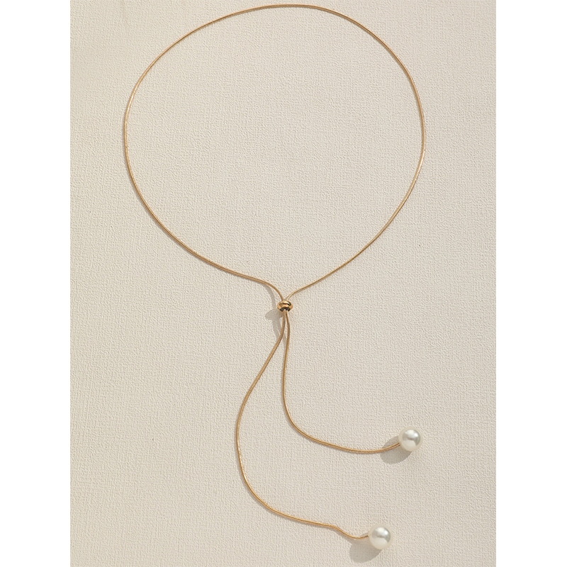 Faux Pearl Decor y Lariat