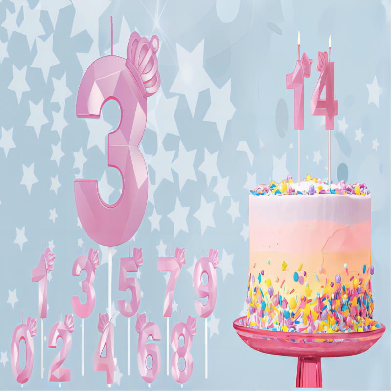 Number candle 5cm