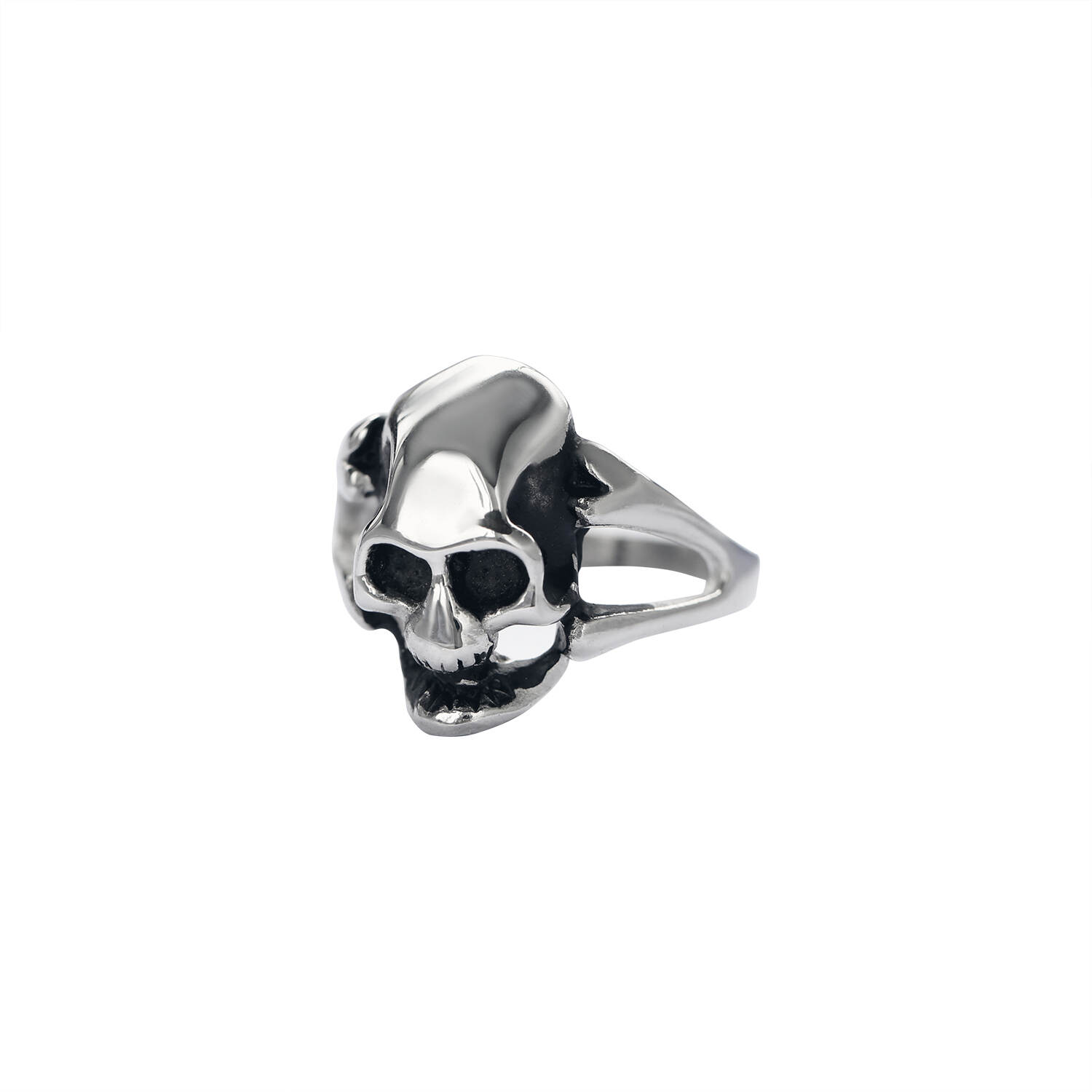 European and American foreign trade cross-border skull stainles steel jewelry domineering retro distressed boys' ring