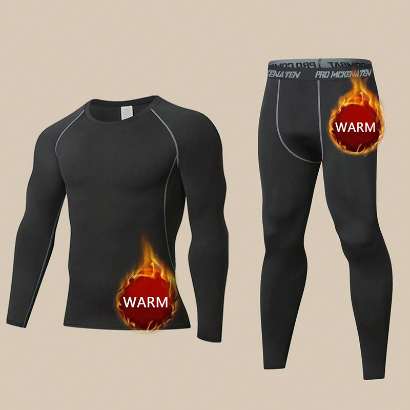 High Elasticity Tight-fitting Sport Thermal Underwear Set