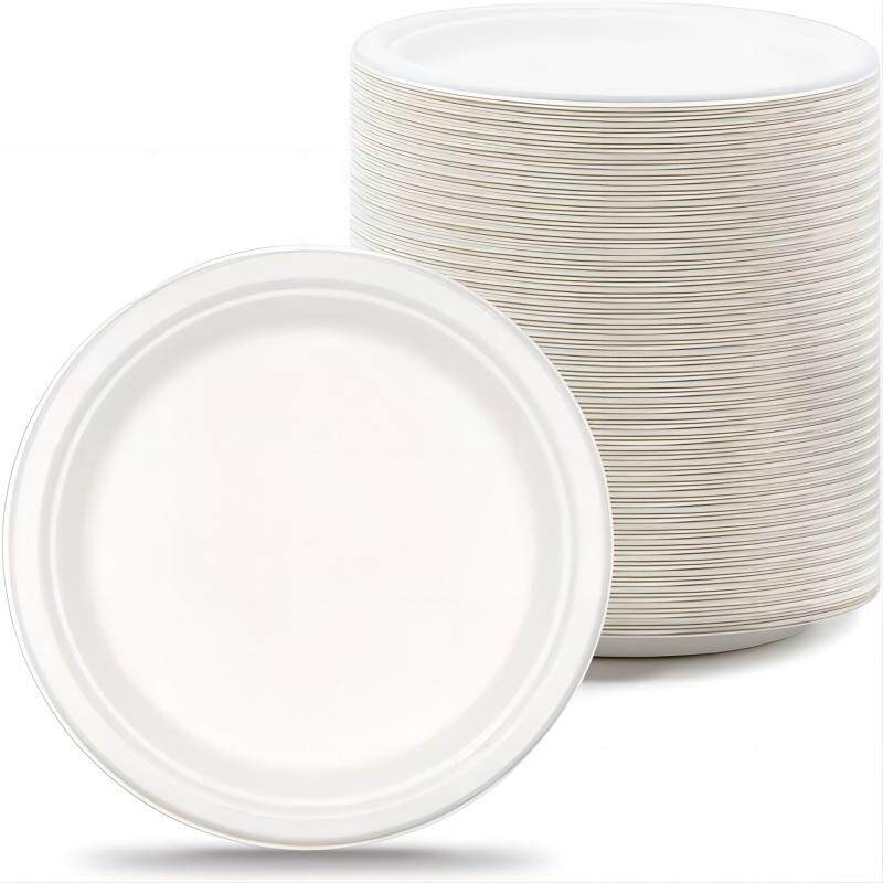 Round plates-bagasse tableware
