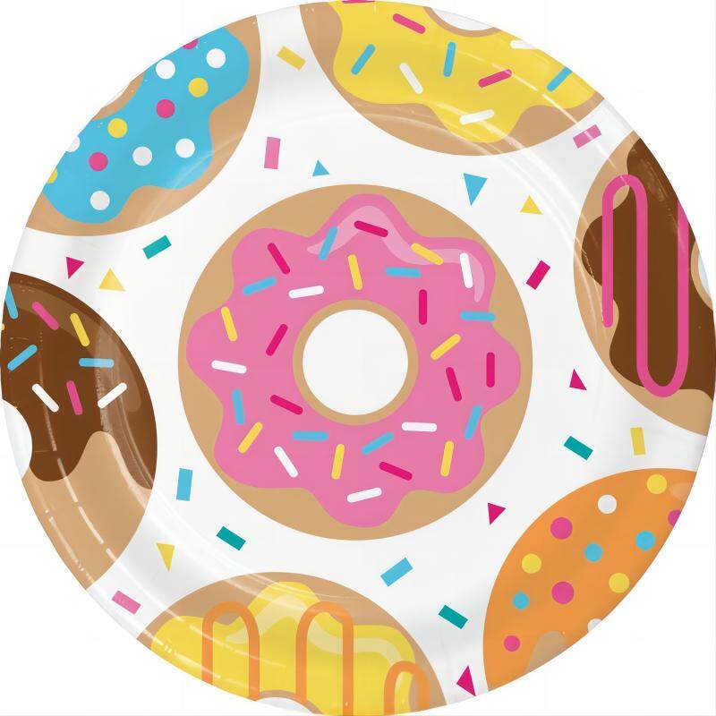 Donut series-paper plate 9"