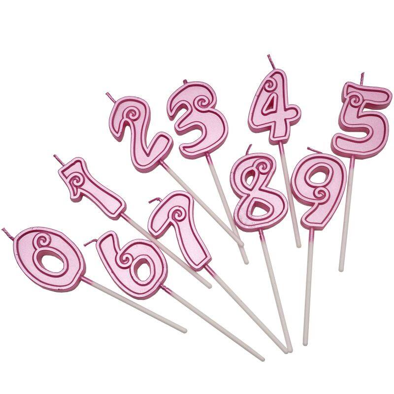 0-9 number candle 5cm