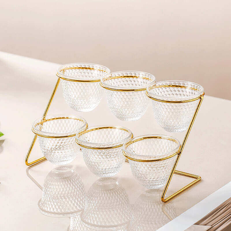 transparent glass tea cup set, cup tea glass, sake glass set