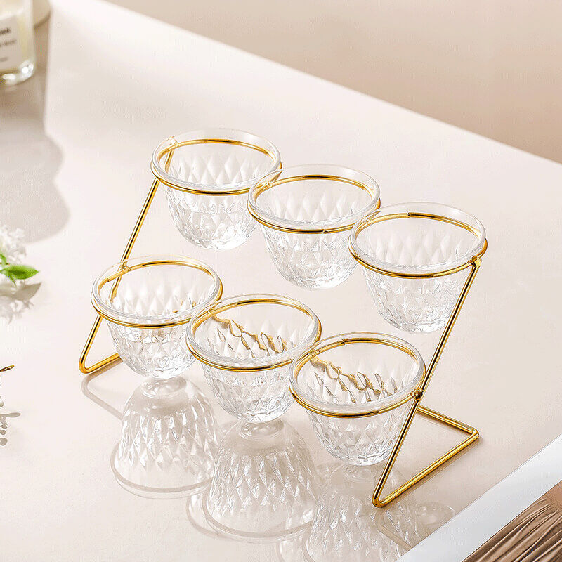 transparent glass tea cup set, cup tea glass, sake glass set
