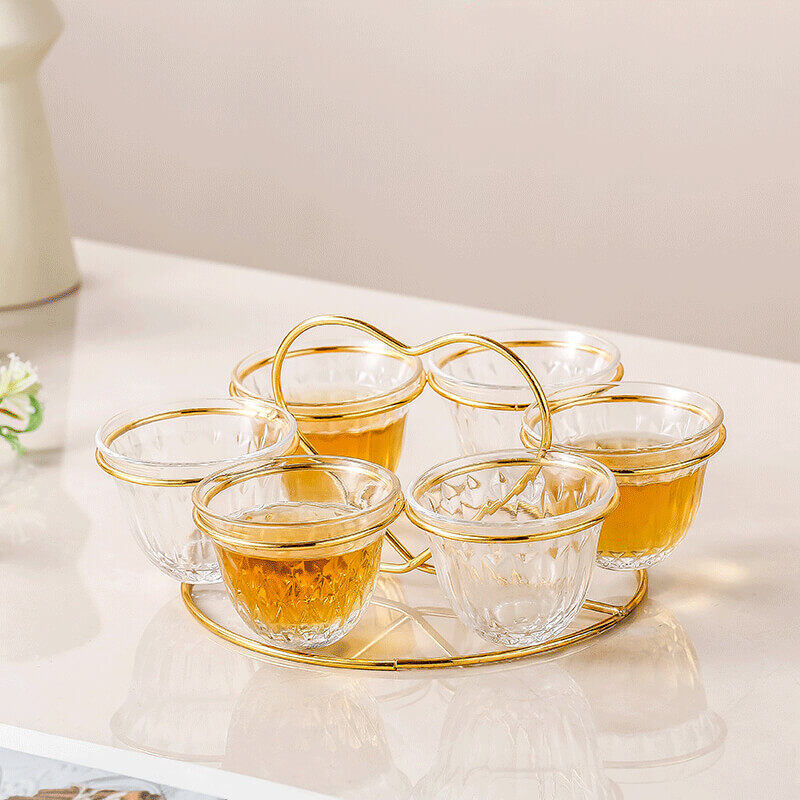 turkish tea cups, tea cup with holder, tea set glass clear