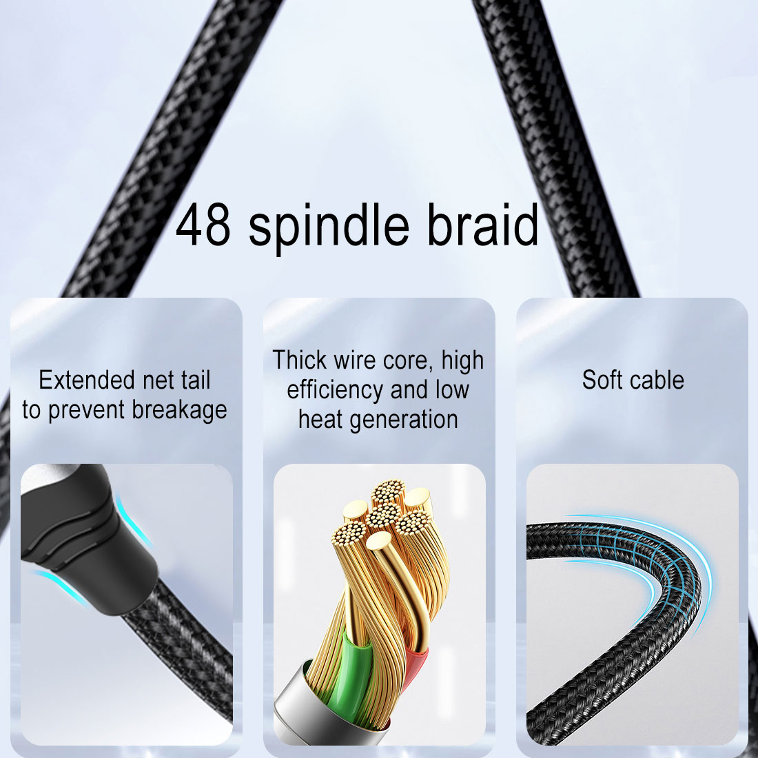 braided data cable factory direct sales, braided data cable high quality, braided data cable supply