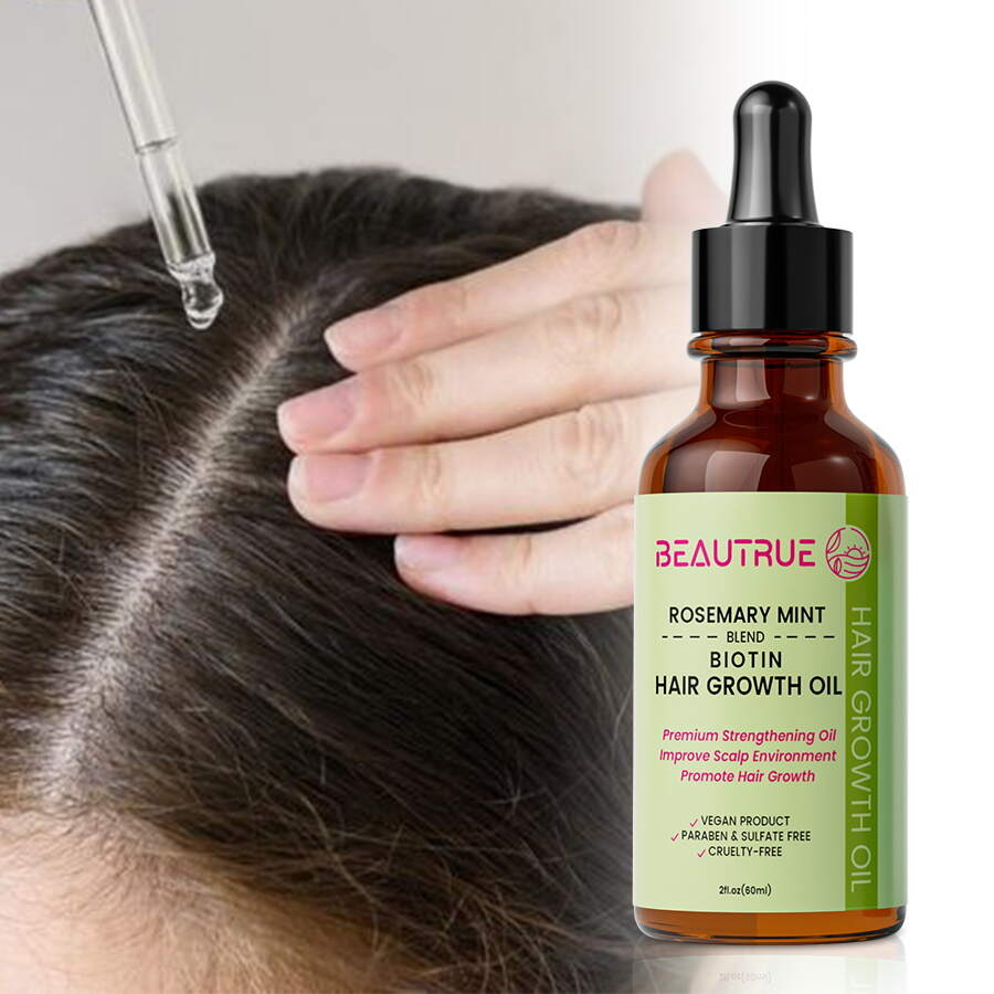 YOUR LOGO Organics Rosemary Mint Scalp & Hair Strengthening Oil for All Hair Types