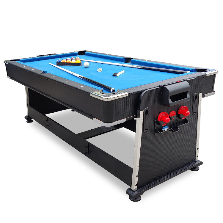 multi functional pool table, 7ft multi function pool air hockey table, 4 in 1 multi functioning pool table