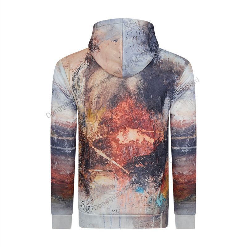 Custom Pullover Hoodie, Polyester Sublimation 3D Pullover Hoodie, Digital Printing Pullover Hoodie, Long Sleeve With Pocket Pullover Hoodie