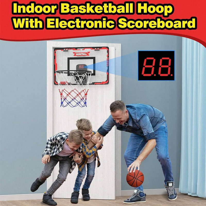 Mini Hoop de baloncesto interior con marcador electrónico