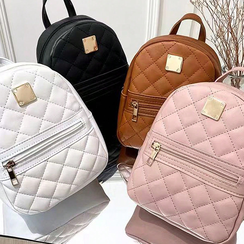 Mini mochila para mujeres PU Cuero Multifunción Crossbody Bags