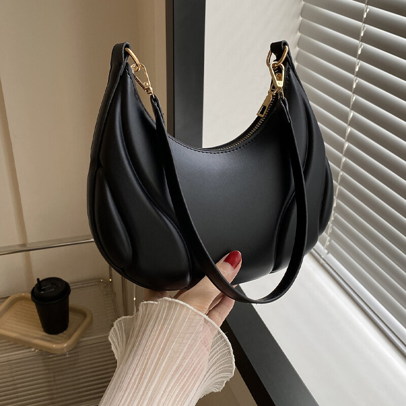 Business Solid Color Versatile Single Shoulder Women's Handbag For Teen Girls