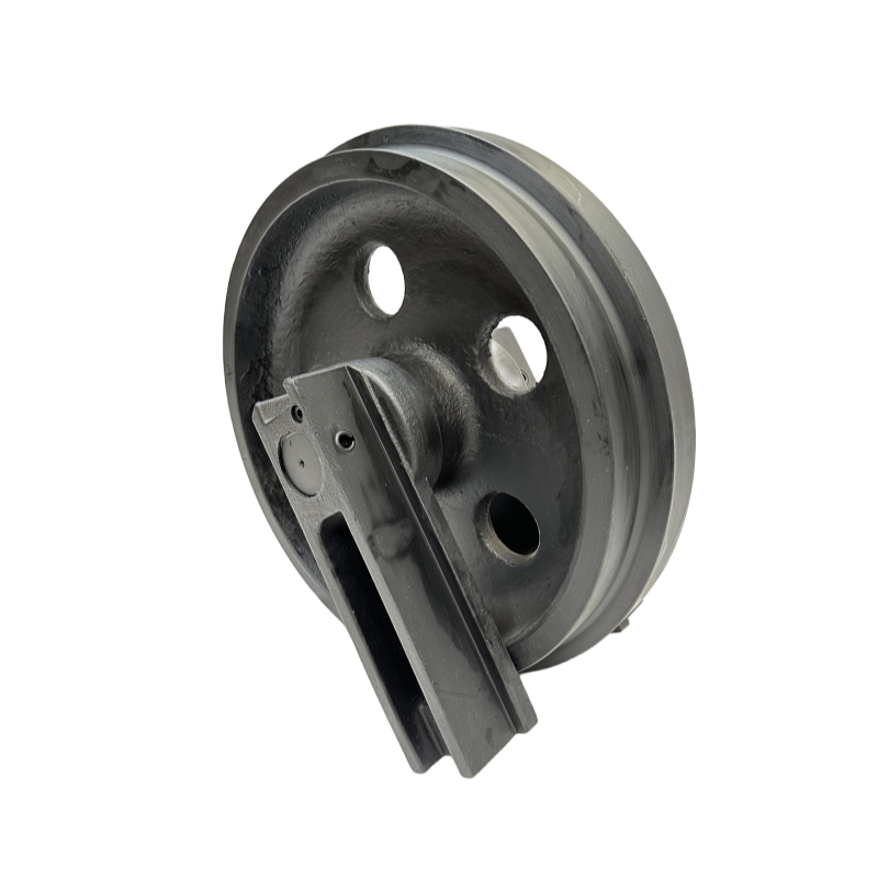 China Supplier Factory Front Idler Guide Wheel Factory Doosan Excavator Dh80-7 Track Adjuster Idler