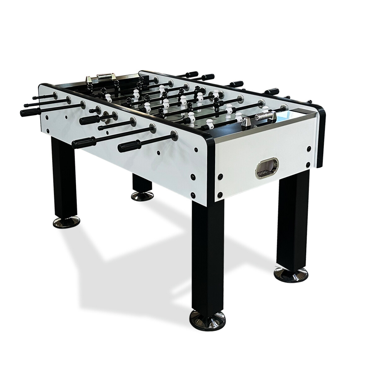 White 5ft Square Ladder Meter Outdoor Foosball Game Table With High Quality Square Iron Feet-copy