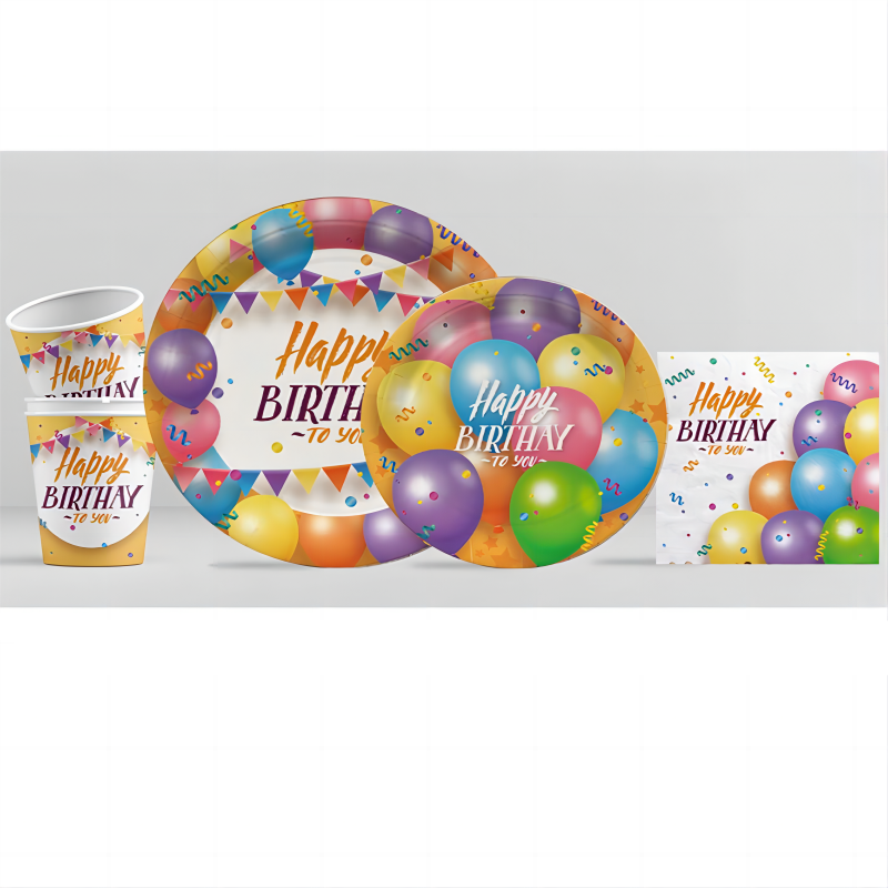 Party paper tableware set