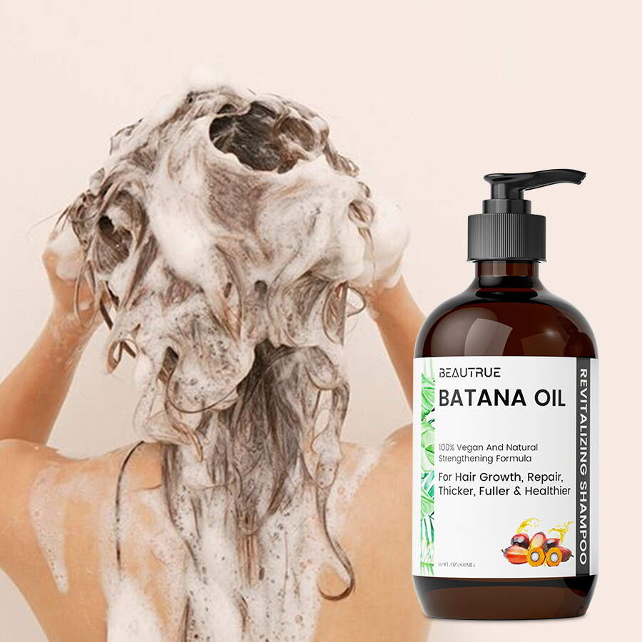 YOUR LOGO Batana Oil Shampoo Encourage Hair Care Hydrating Moisturizer Formula with Dandruff Control for All Hair Type