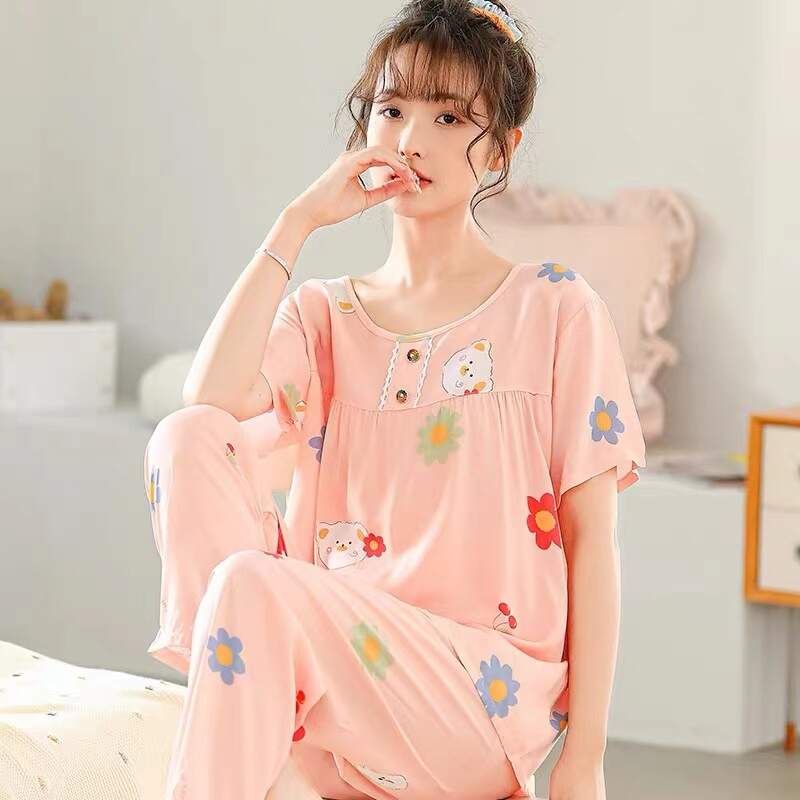 Cotton silk pajamas