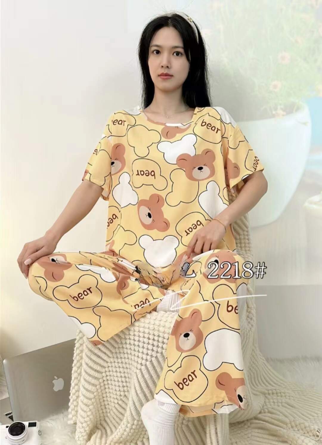 Cotton silk pajamas