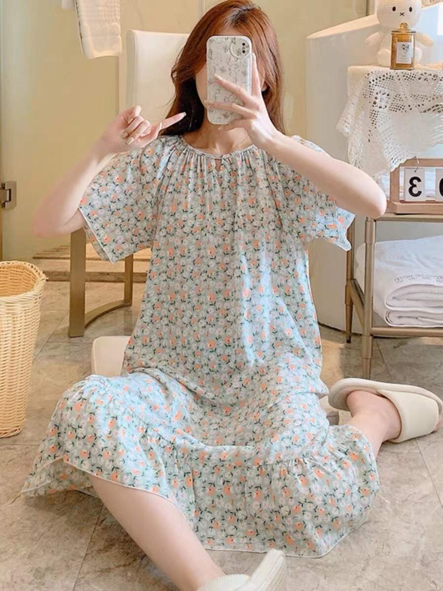 Cotton silk pajamas