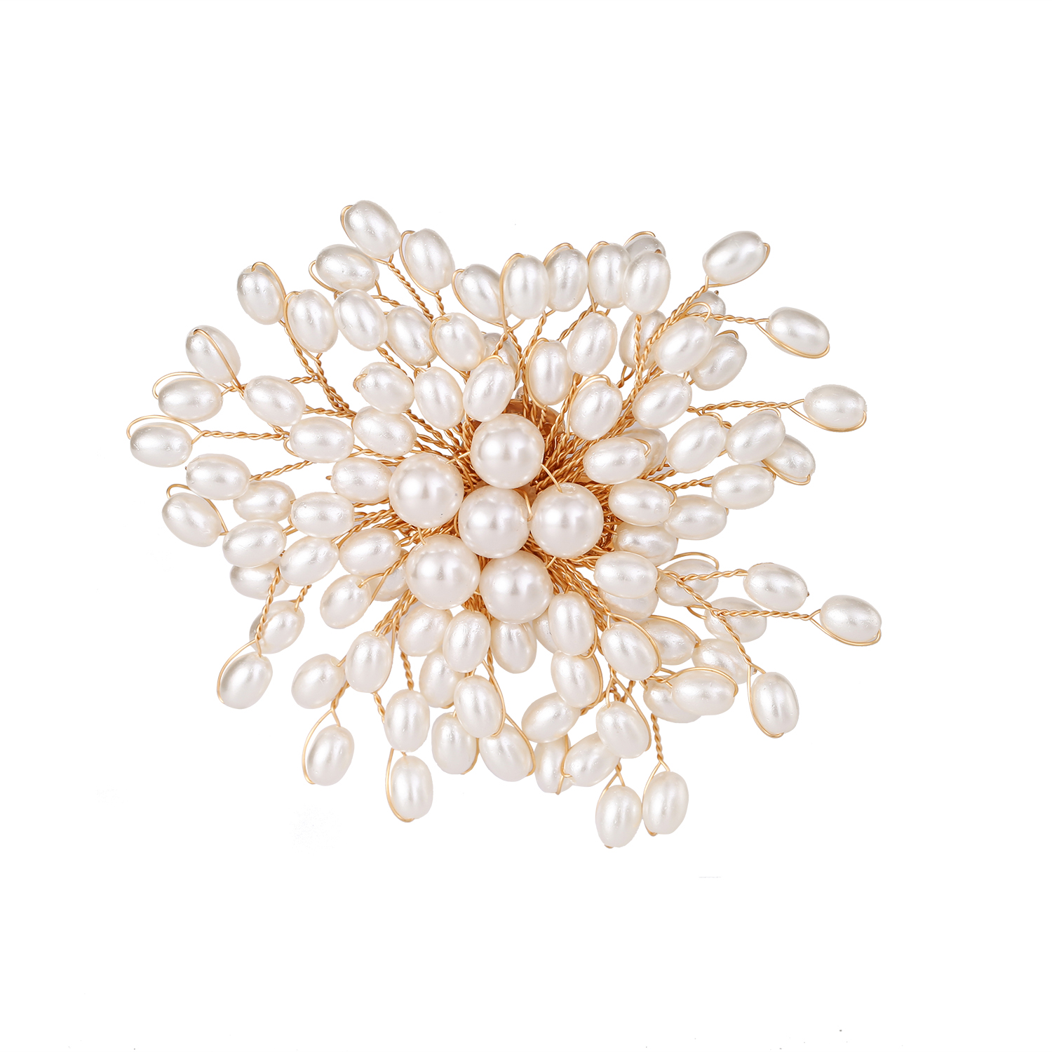 High-end gypsophila pearl tassel brooch fashionable personality niche unique temperament sweater brooch brooch for women