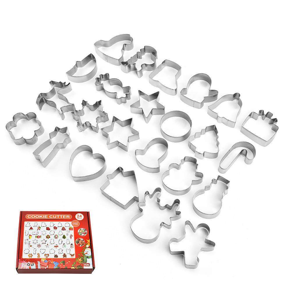 24pcs stainless steel Christmas Cookie Cutters
