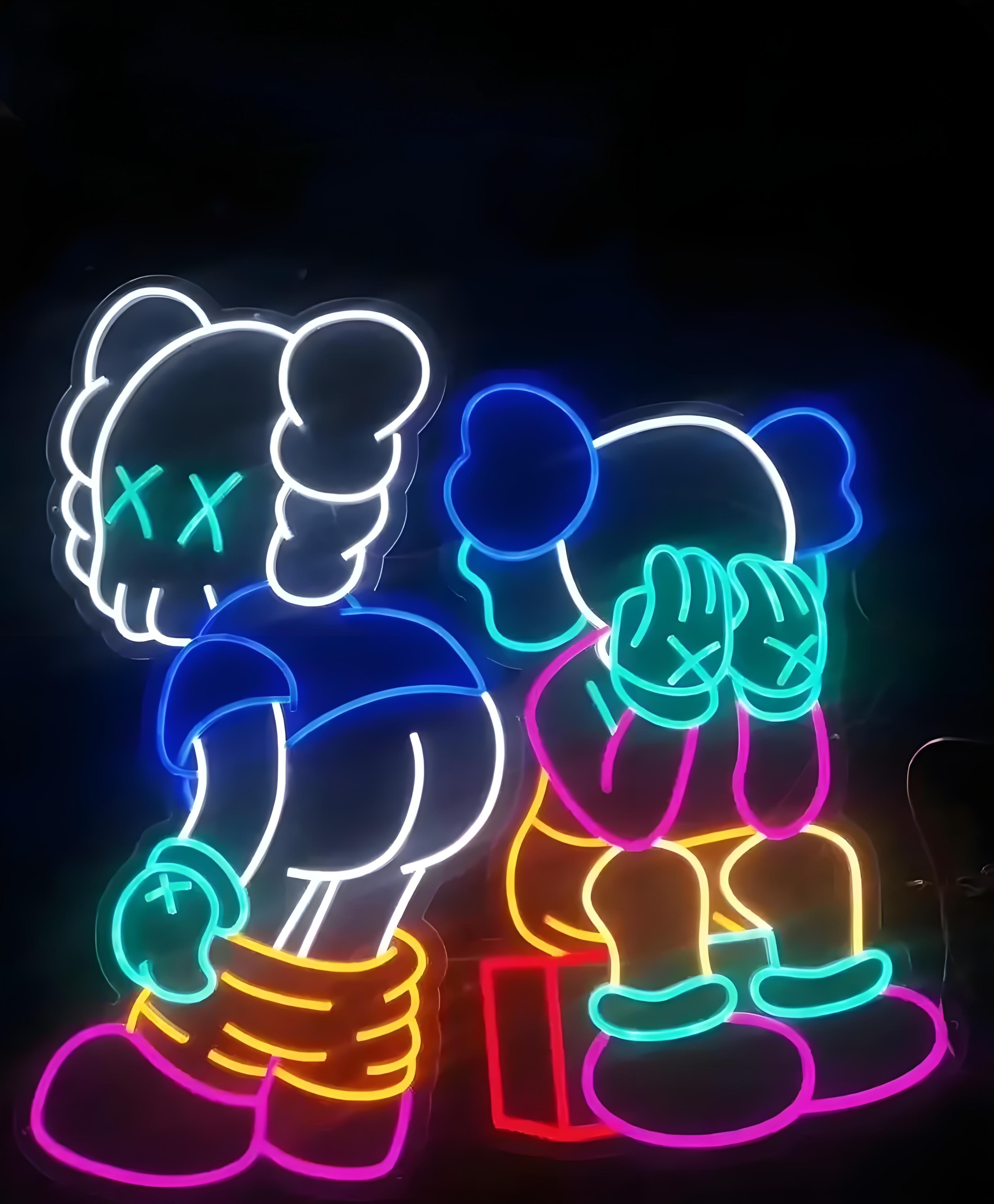 KAWS indoor and outdoor customization neon sign