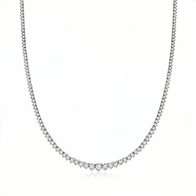 3.00 ct. t.w. Diamond Tennis Necklace in 18k white gold