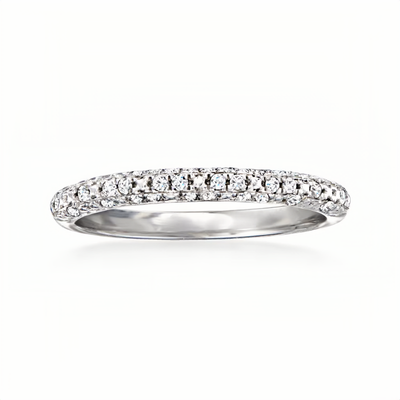 .15 ct. t.w. Diamond Cluster Band in 18k white gold