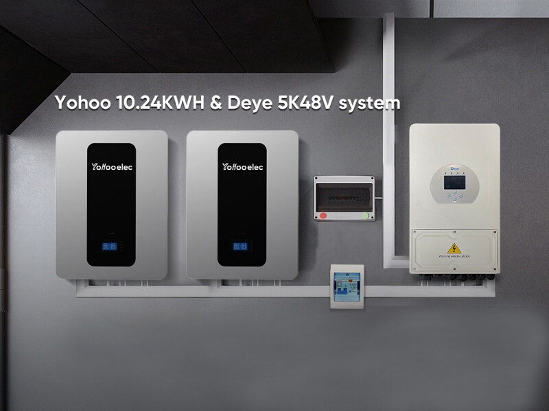使用 Yohoo Elec 10.24KWH 电池和 Deye(Sunsynk) 5K48V 太阳能逆变器系统提升您的太阳能设置