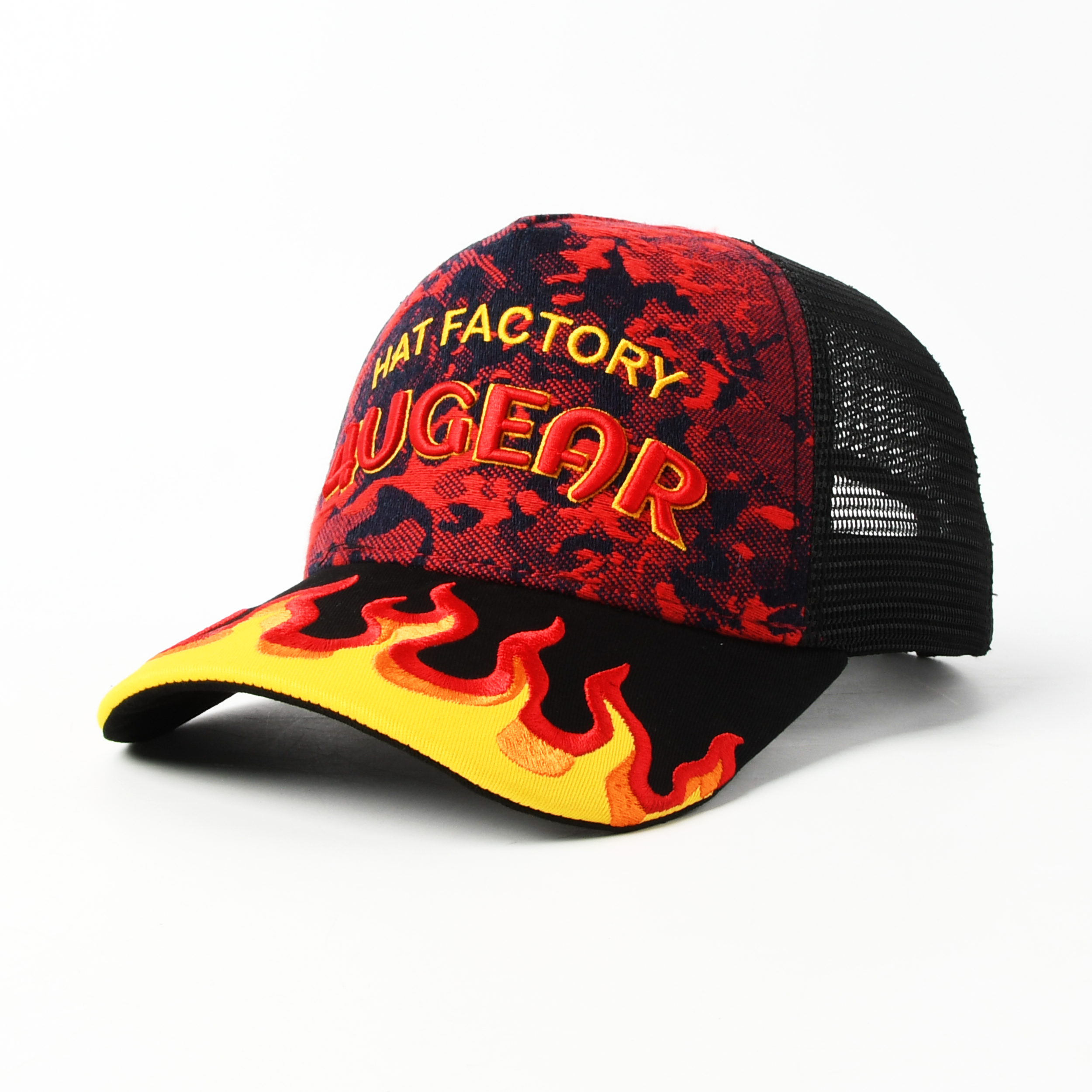 free sample delivery within 15 days Wholesale trucker custom mesh trucker hats small moq embroidery orange/white