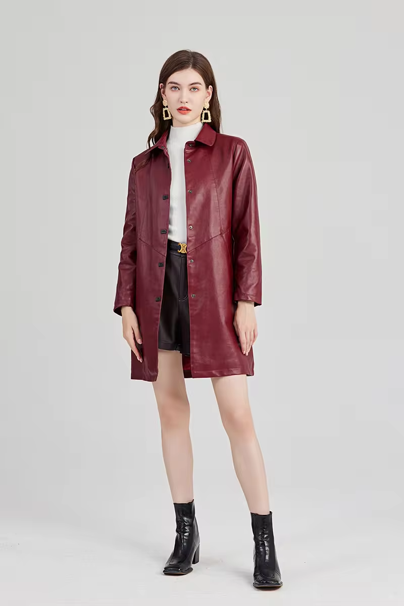 PU Trench Coat