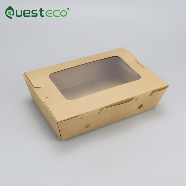 Disposable Food Paper Lunch Box Take Away Custom Kraft Paper Lunch Box Korean Paper Lunch Box