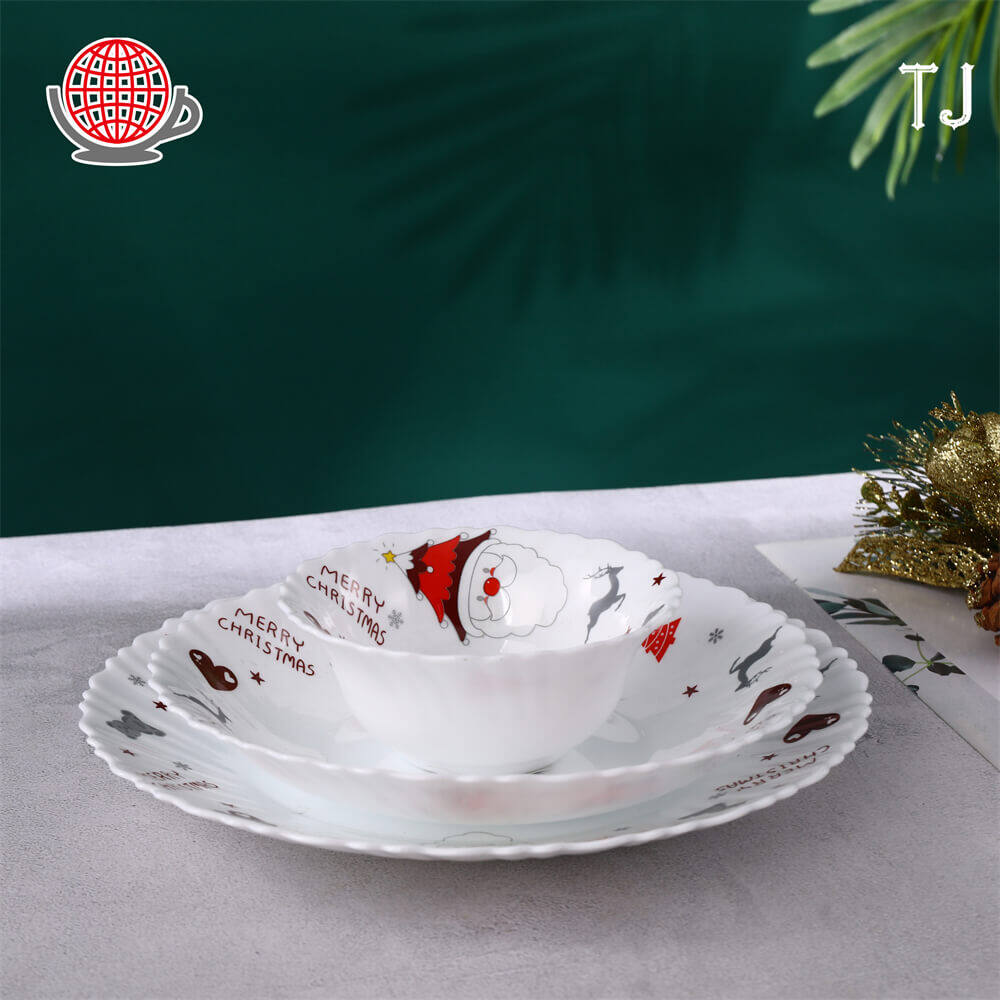 opal glass dinner set, christmas dinnerware sets, modern dishware