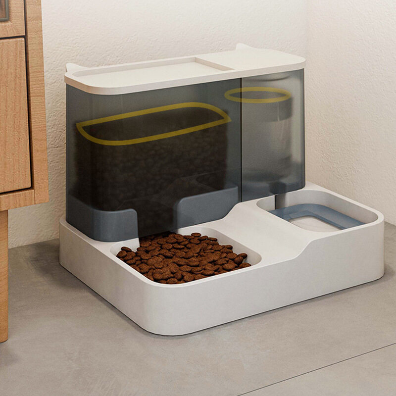 2 in 1 pet feeder and water dispenser, automatic cat food dispenser, automatic pet feeder and water dispenser