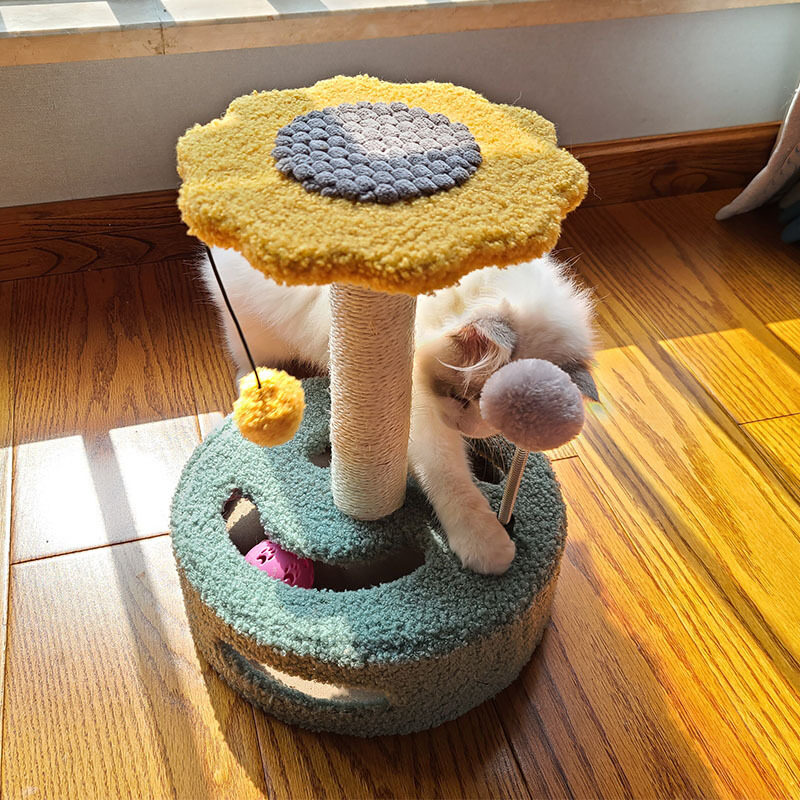 Sisal cat climbing post, cat scratching pole, cat scratching board, cat toy