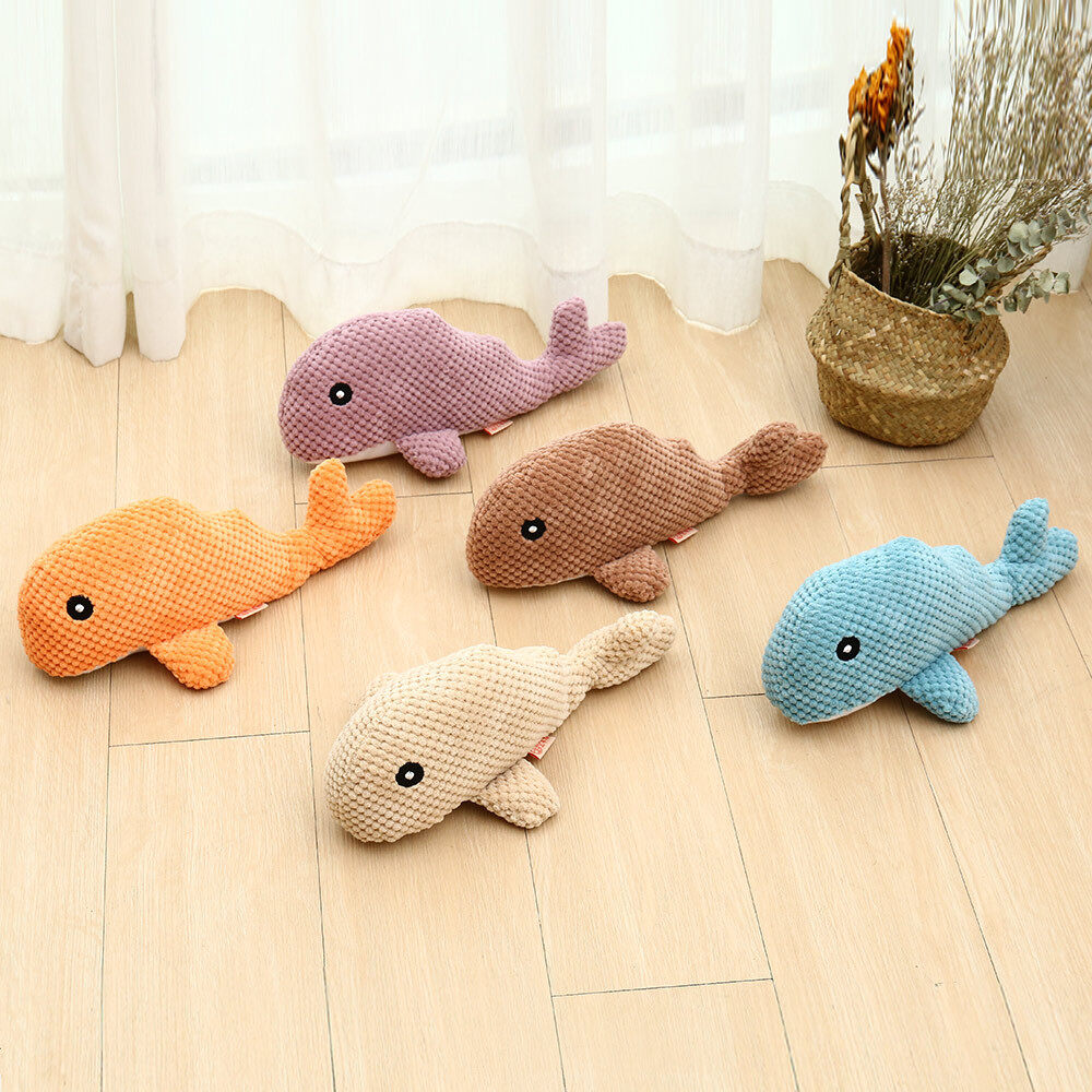 Interactive Whale Sound Plush Toy for Pets