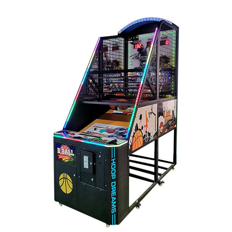 Indoor Entertainment Center Coin Operated Basketball Arcade Game Machine