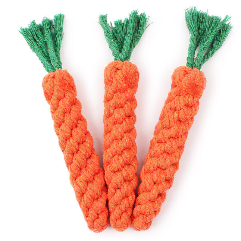 Handmade Teeth Cleaning Carrot Pet Toy