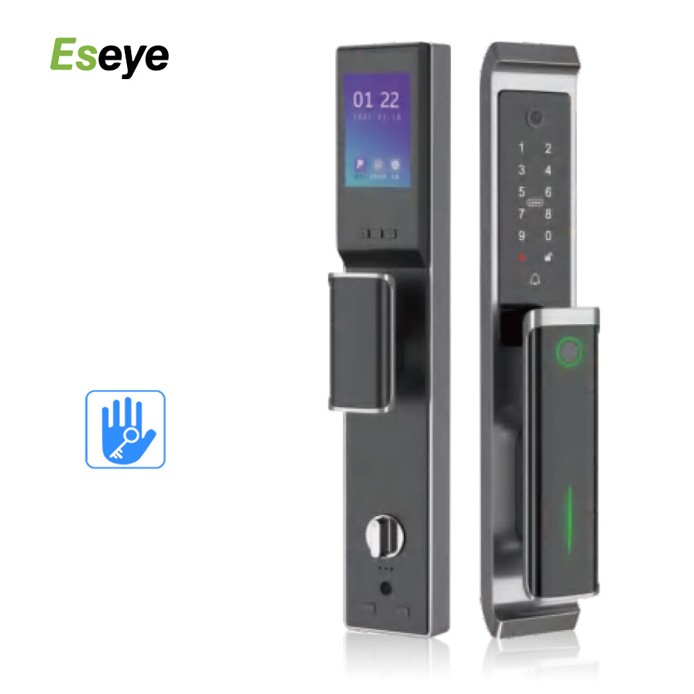 Eseye实时视频TTLOCK应用程序安全指纹指纹智力智能智能门锁与相机