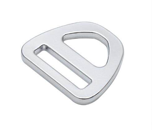 Customized Silver Aluminum D Ring Triangle Slider Strap D Buckle G shape buckle  For Dog Collar/Harness/Pet leash