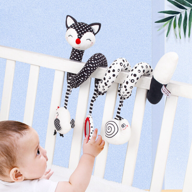 Spiral Cute Fox Crib Stroller Baby Toy