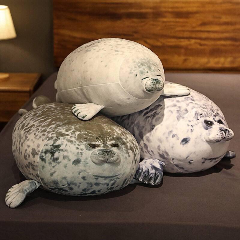 Chubby Blob Seal Plush Animal Toy