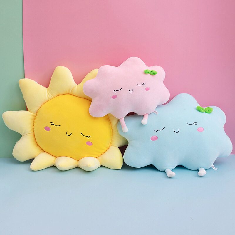 Cute Stuffed Sun Cloud Pillow Plushie