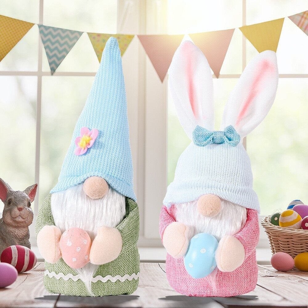 Easter's  Bunny Gnome Plush Décor