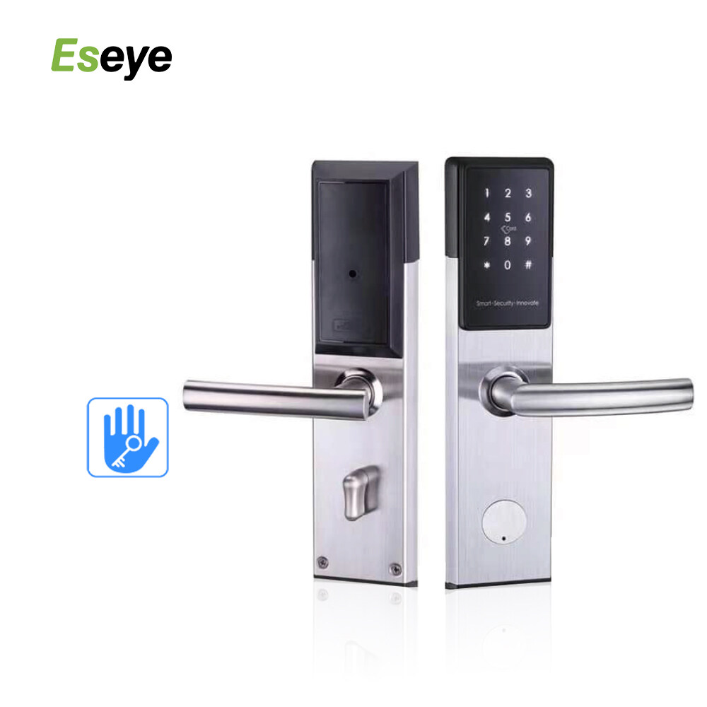 Hot Sale Stainless Steel Smart Intelligent Hotel Lock With Card/Key/APP Unlock For Wholesale