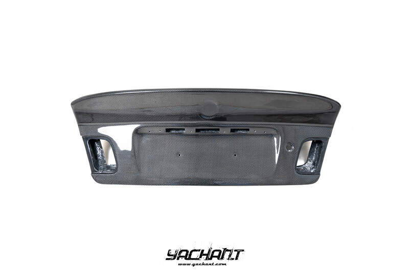 YCBM46038FCF 1998-2005 BMW E46 3 Series 4D Sedan & M3 CSL Style Trunk Boot Lid CF (2).jpg