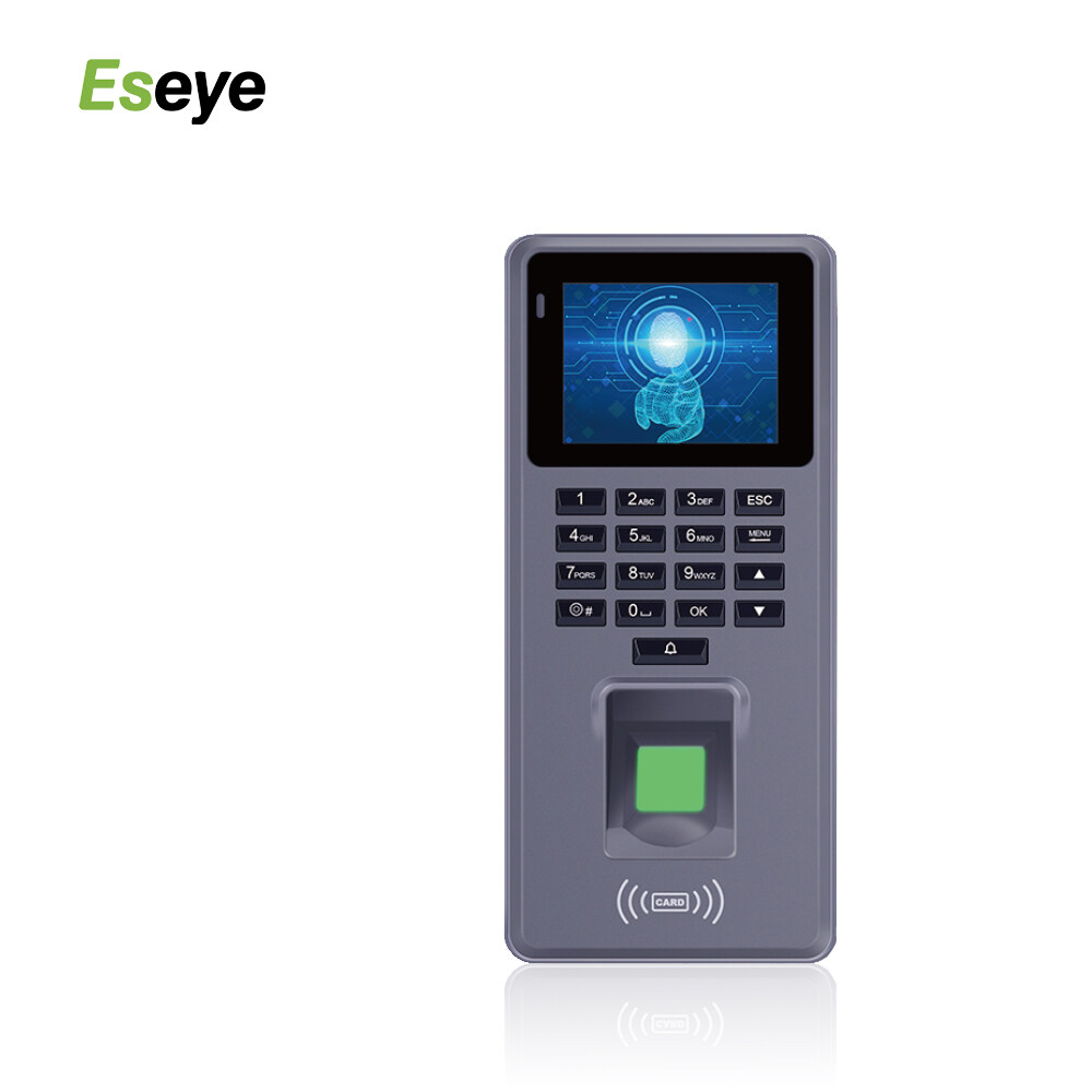 Seguridad de oficina de 2,4 pulgadas, tarjeta RFID inteligente, sistema de control de acceso de cerradura de puerta con huella dactilar biométrica con timbre